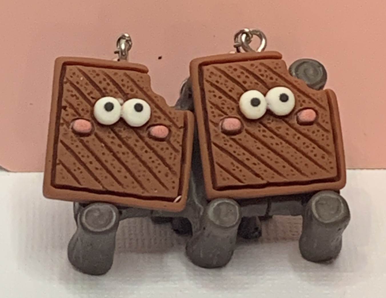 Chocolate Earring, Funny Food, Gift Idea, Food Jewelry, Candy Earrings