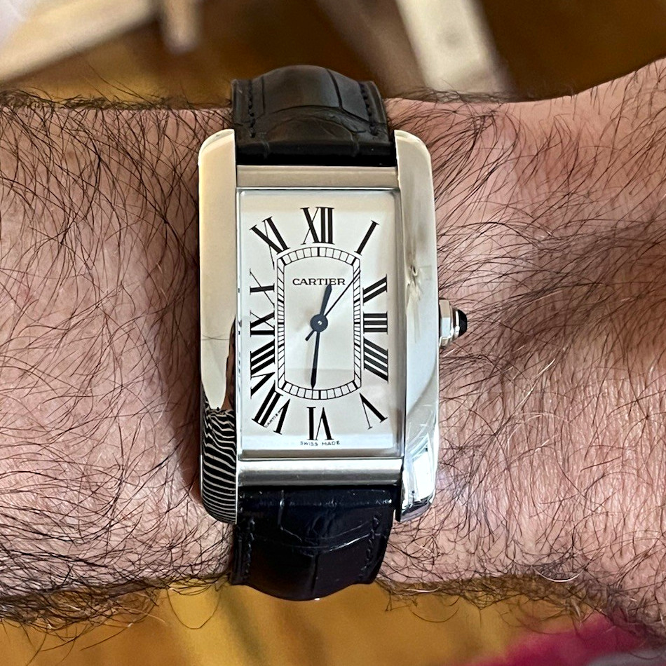 Cartier Tank Américaine automatic WSTA0018 SS Silver Dial FULL SET warranty!