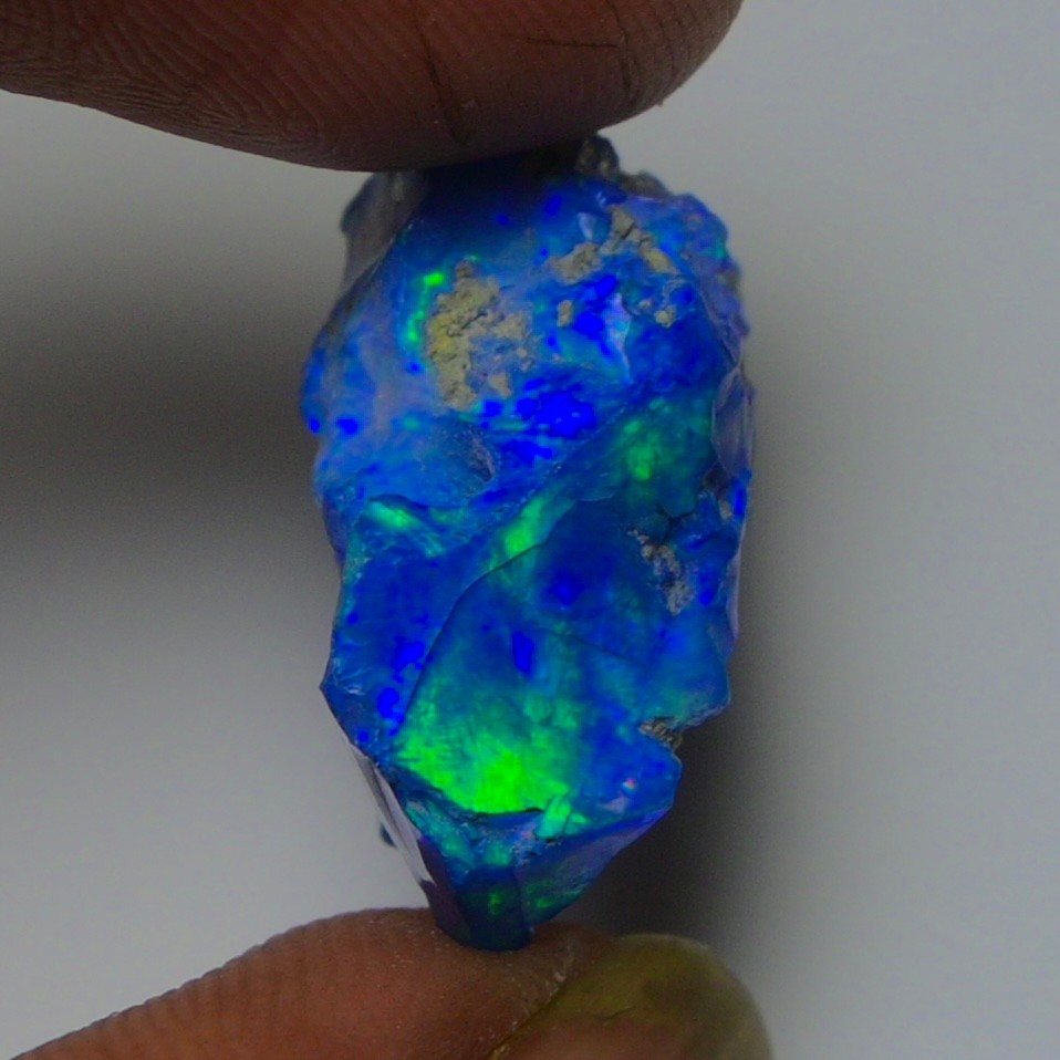 Blue Opal Rough 10.00 Carats, Smoked Ethiopian Welo Opal Rough, Fire Opal Rough