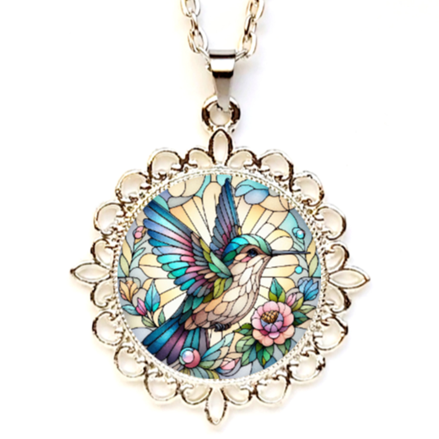 Hummingbird Pendant/Necklace Beautiful Hummingbird Silver Gold Rose Gold Tone