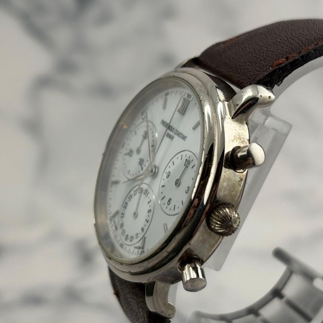 FREDERIQUE Constant Quartz Chronograph Watch 35mm Wrist 17cm/6.7in Working