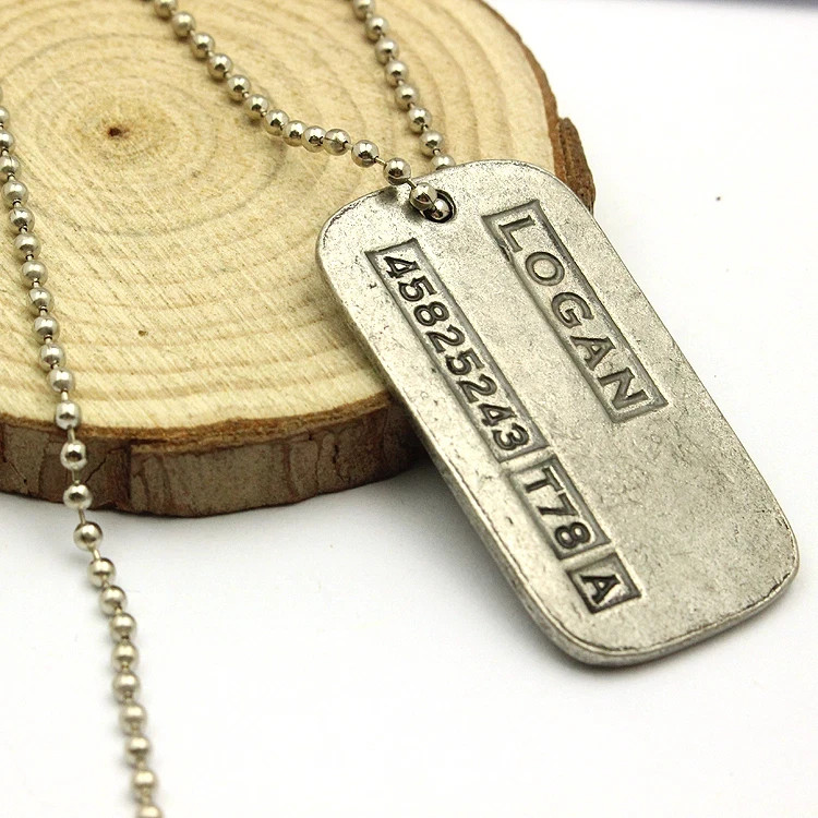 X-Men Origins Wolverines Dog Tag ID Necklace Marvel X Men Logan pendant jewelry