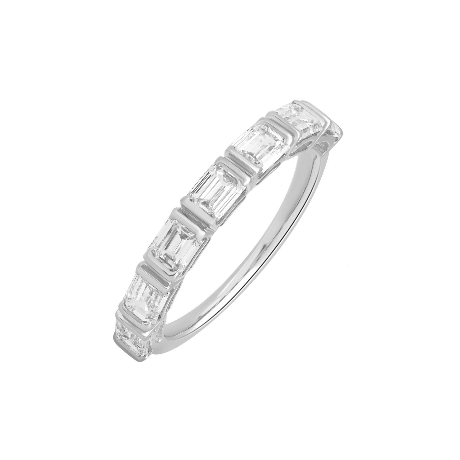 2.15 CT Emerald Certified Lab Grown Diamond Women’s Engagement Ring 925 Silver