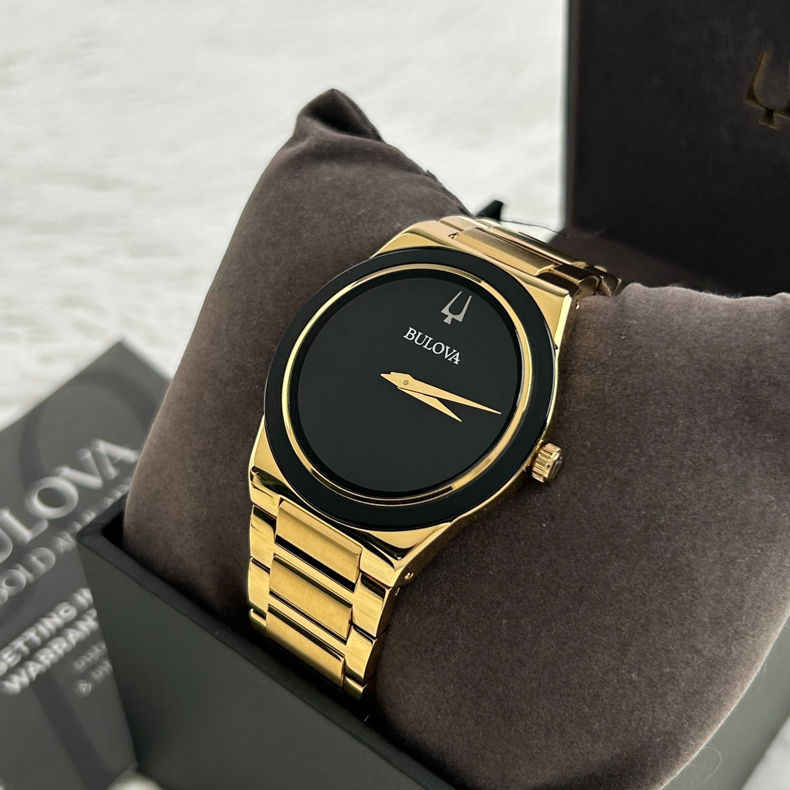 Bulova Millennia 97A183 Men’s black Dial Gold chain 41MM Quartz Watch