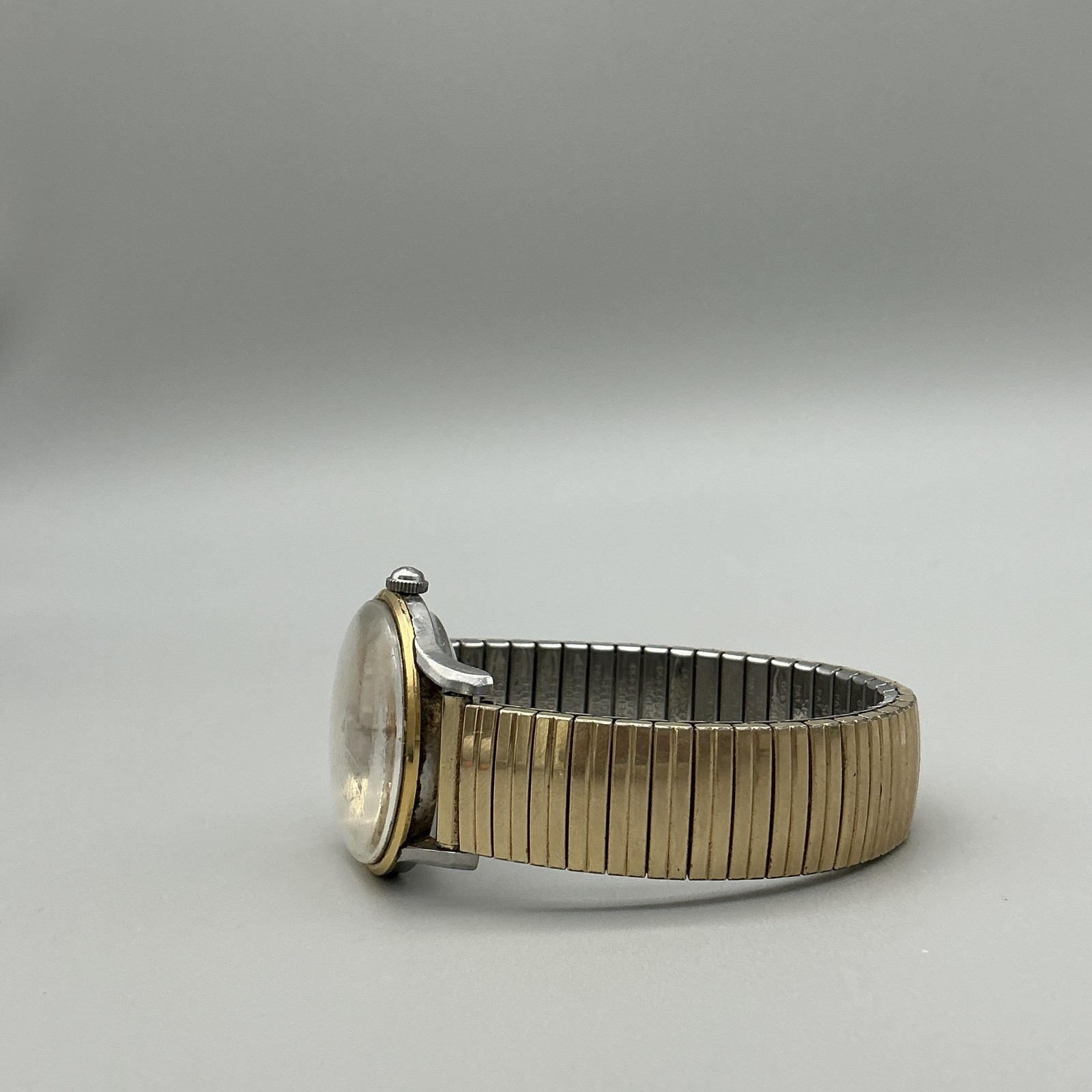 Vintage Wyler Mens Watch 32mm Two Tone Incaflex Dynawind Manual Wind
