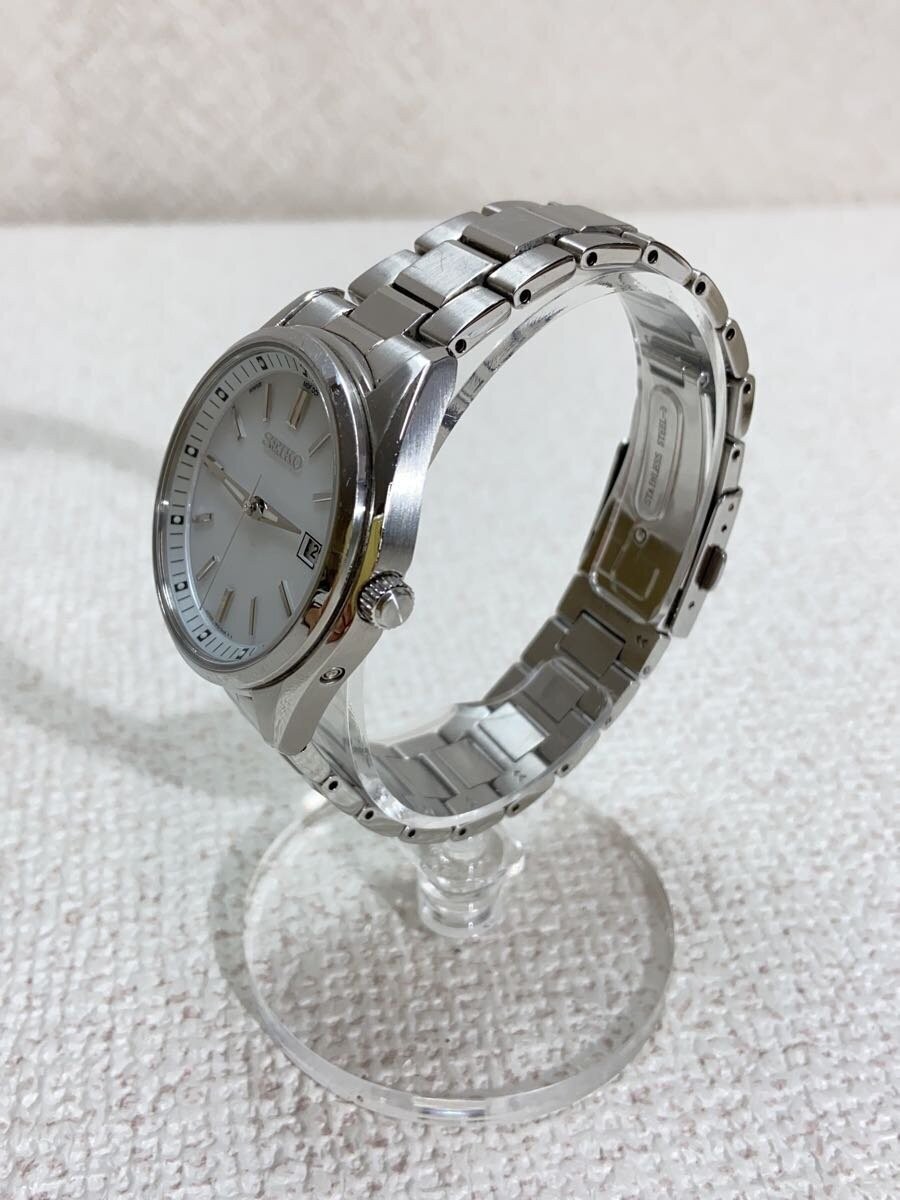 SEIKO Selection Solar 7B72-0AC0 Watch Radio Wave Control White Dial Men’s used