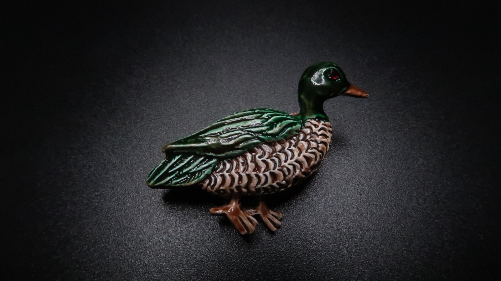 Vintage Gerry’s Duck Painted Brooch Pin 3.6cm BB5