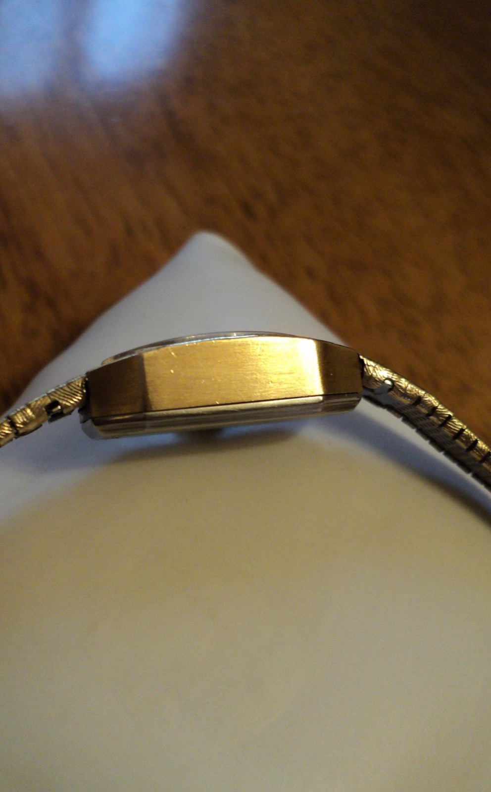 WITTNAUER 10K GOLD FILLED BY LONGINES GENEVE WATCH & BAND DIAMOND 17 JEWELS CASE