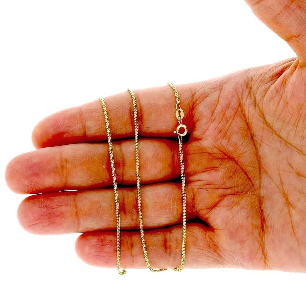Solid 14k Yellow, White & Rose Gold 1.2mm Franco Chain 16″ 18″ 20″ 22″ 24″ HEAVY