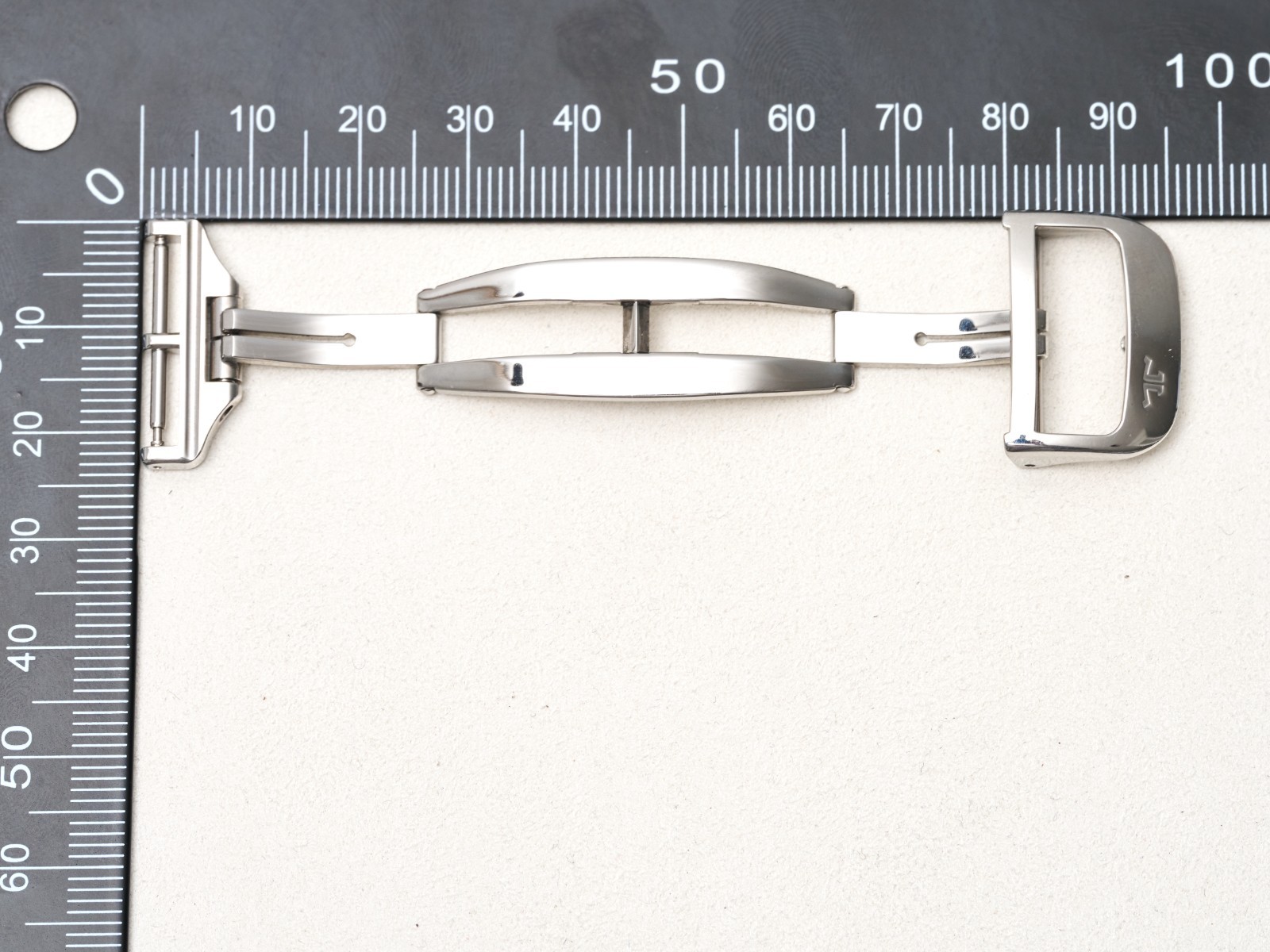 JLC 20mm Deployment Buckle Clasp Steel Double Fold Over Pin Buckle