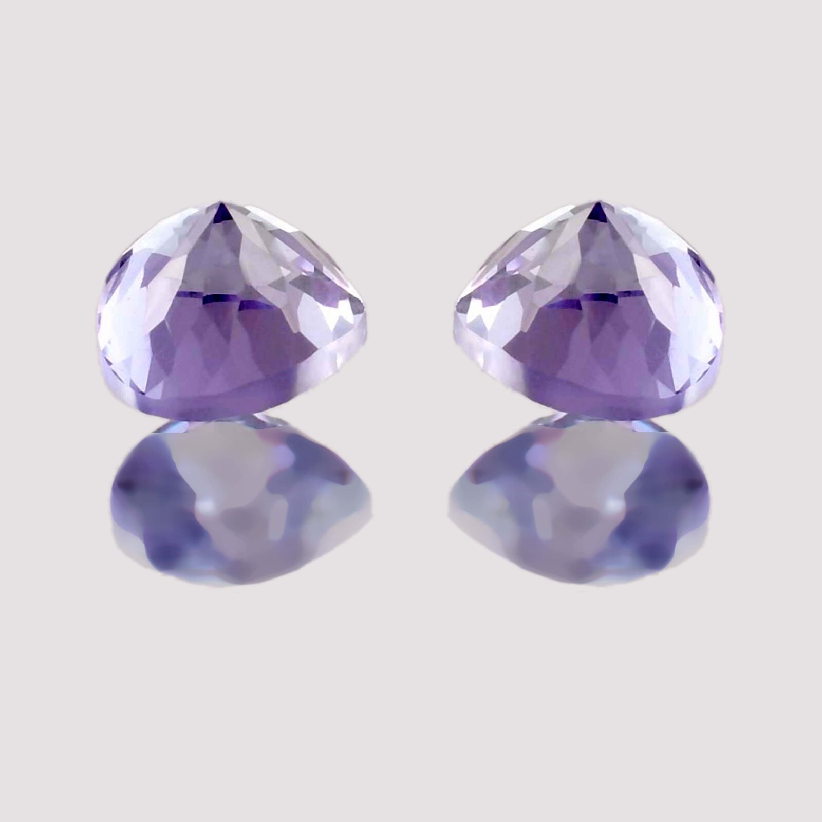 1 Pair 15 x 15 MM Flawless Natural Color Change Alexandrite Gems GIT Certified