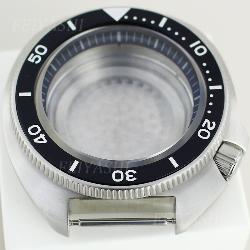 44mm Turtle Mod Stainless Watch Case Fit 28.5mm Dial For Seiko NH35 NH36 NH38