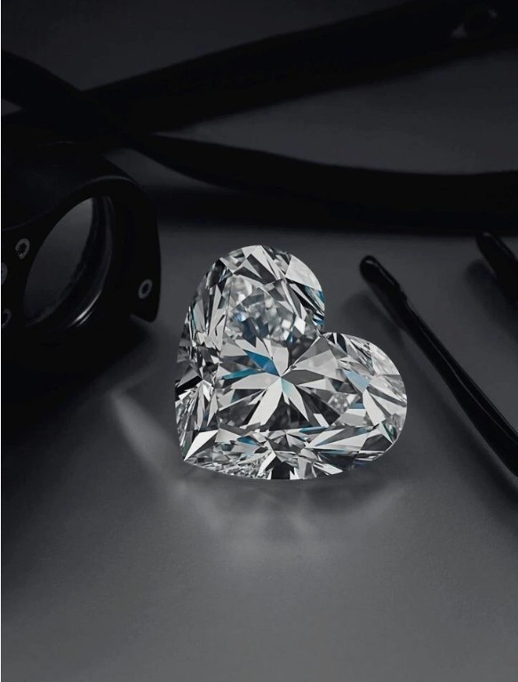 Certified 1 Pc Loose CVD Diamond D Color 5 x 5 mm Heart Shape IF Clarity