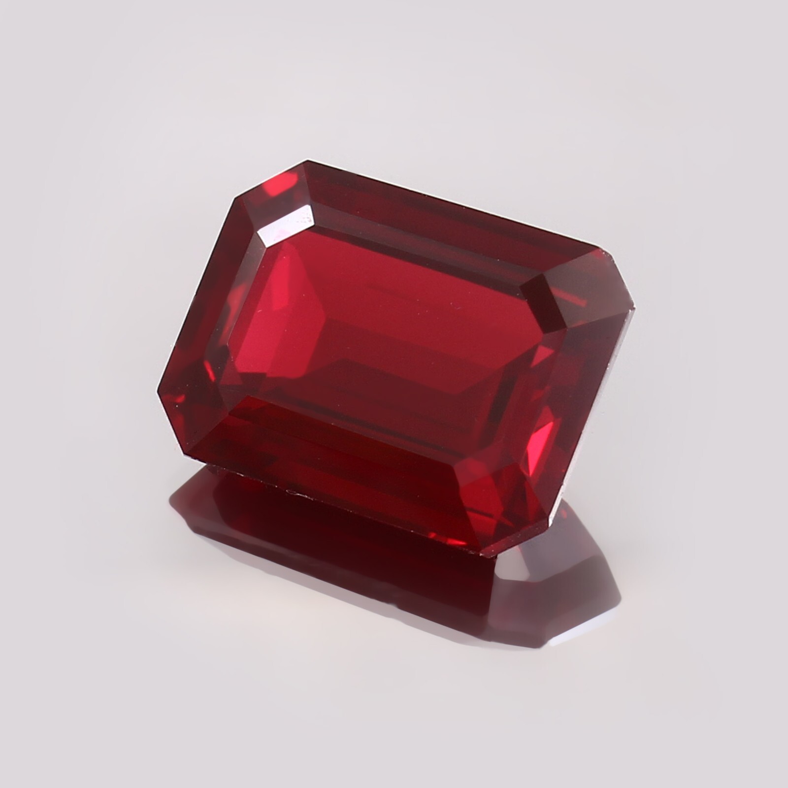 AAA Rated Lab Created Synthetic Octagon Garnet Cut Gemstone,4×6-15x20mm,1pcs