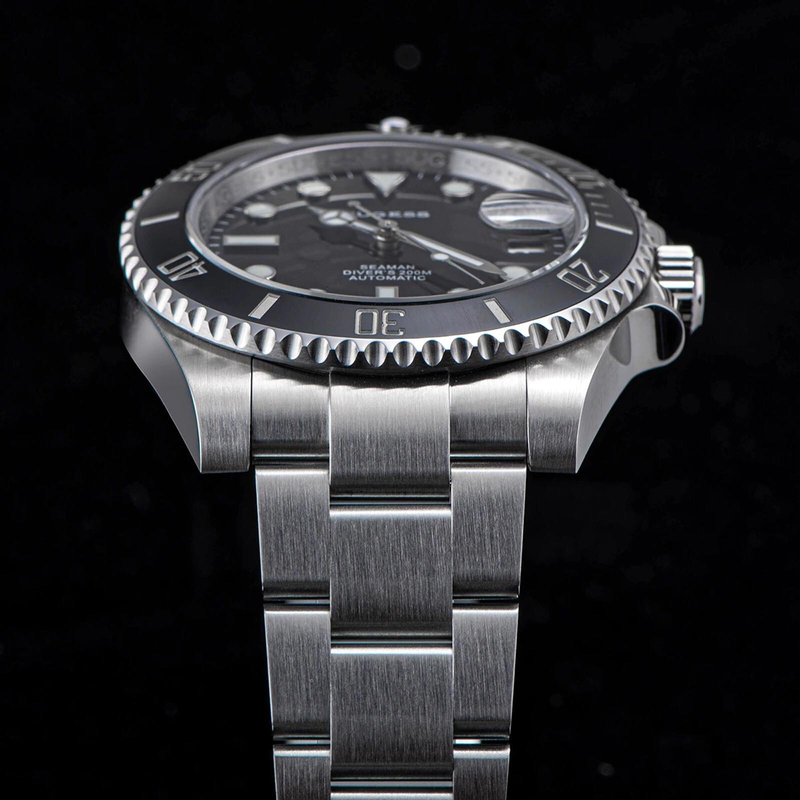 Sugess High-Beat 28800 Ocean Star 200M Water Resistance Watch Ceramic SW116610LN