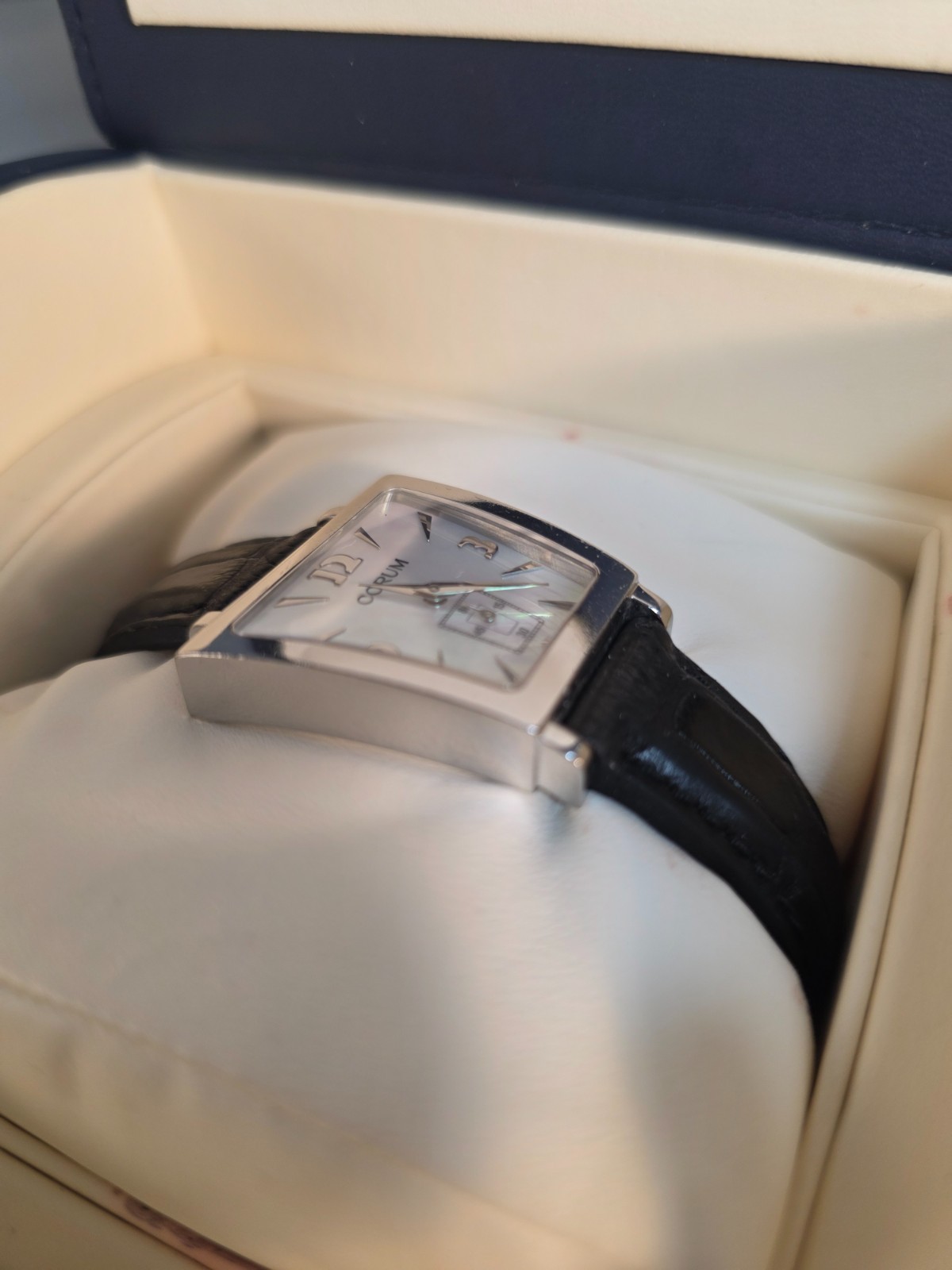 Corum Trapeze 105.404.20 Mother of Pearl Dial Swiss Quartz Watch – With Box