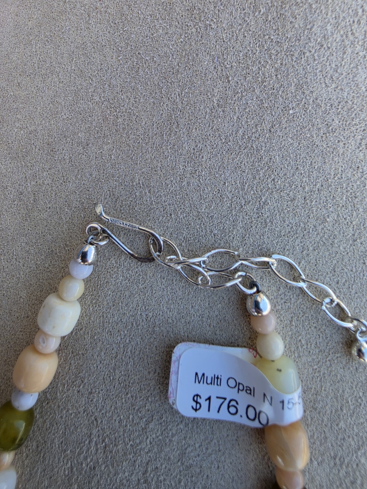 MINE FINDS BY JAY KING DTR Multi Color Opal Beaded Necklace 925 Clasp