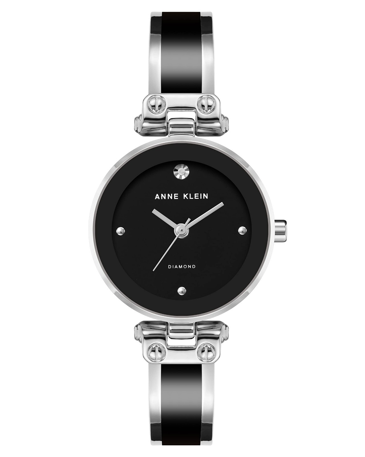 Genuine Diamond Dial Bangle Watch for Women – Elegant Jewelry Timepiece