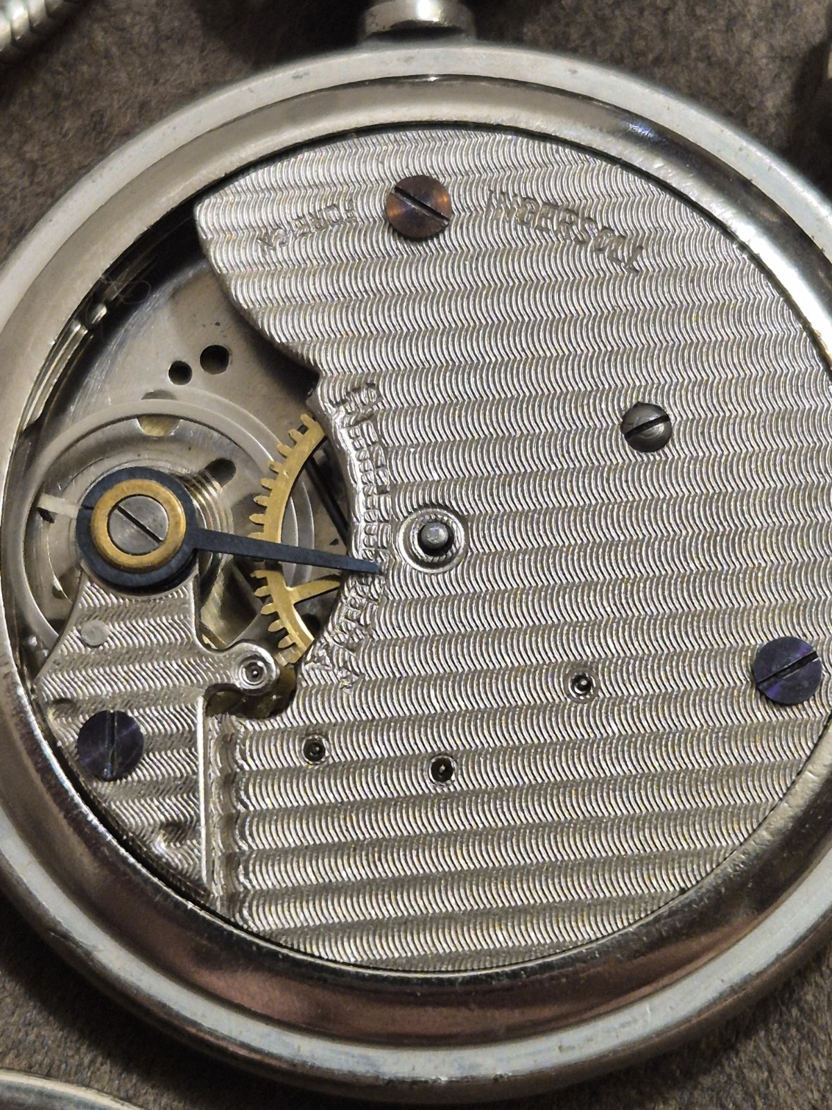 Vintage Ingersoll LTD of London Bearded Mickey Mouse Pocket Watch 50 mm Working