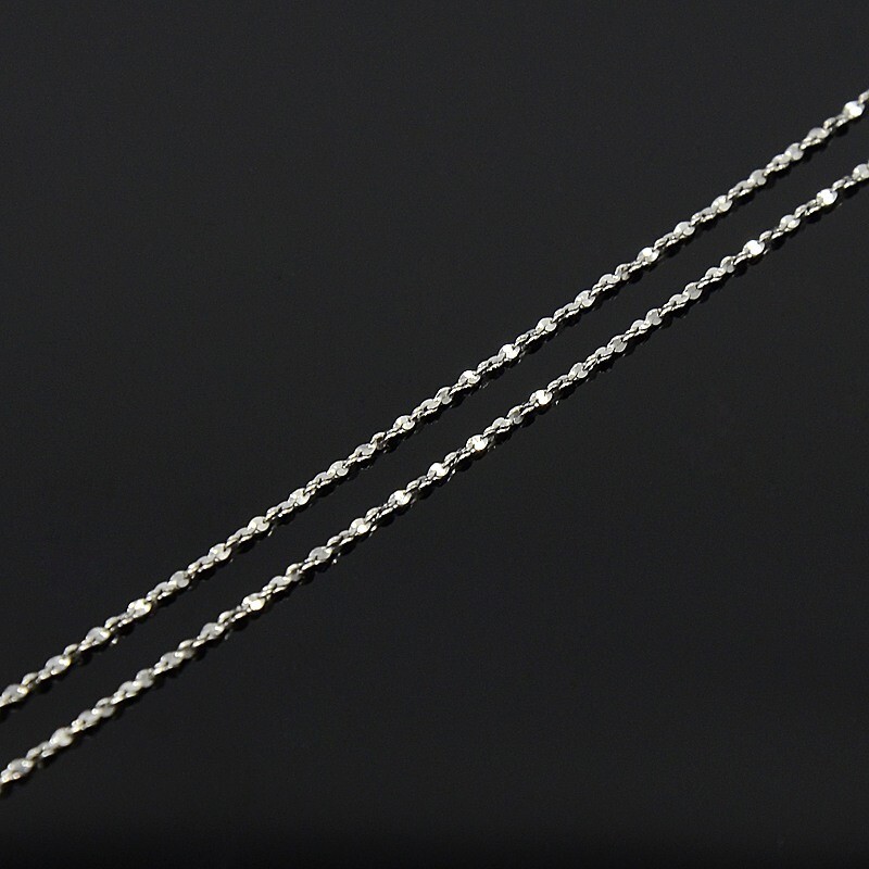 Real Solid 925 Sterling Silver Twisted Diamond Cut Snake Chain Necklace N10