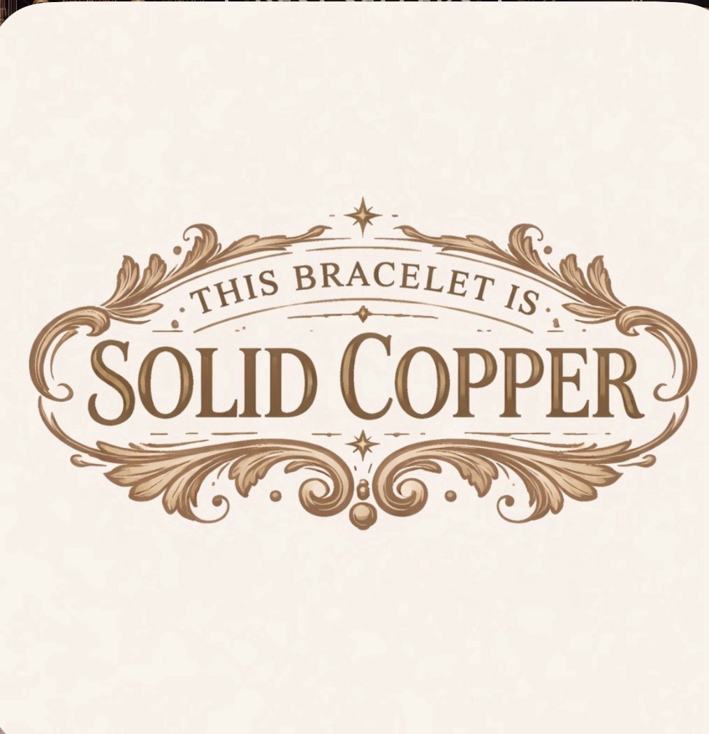Ladies Solid Copper Link Bracelet 501D1 -1/4 inch wide – 6 1/2 to 9 inch lengths