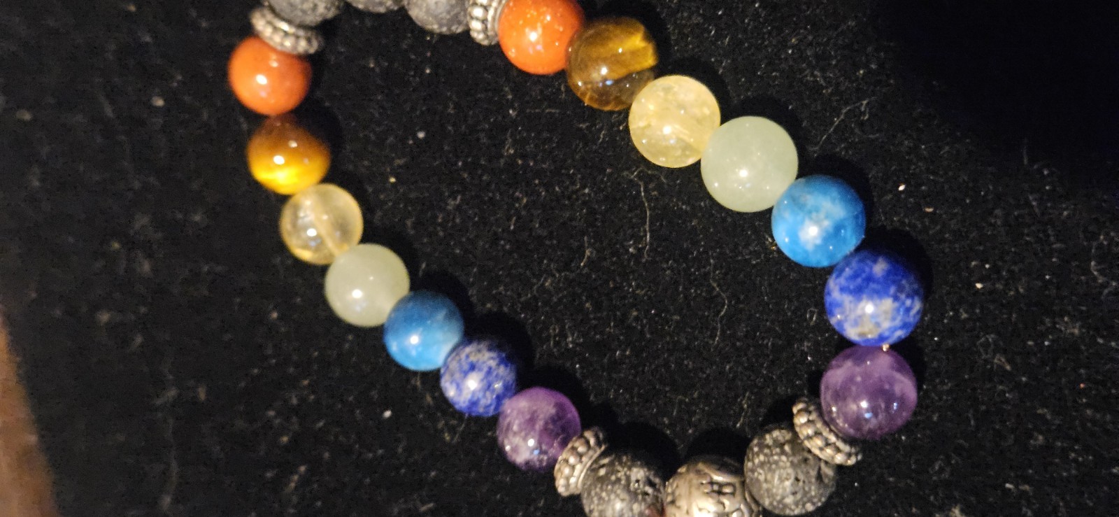7 Chakra Healing Bracelet Lot Of 3 Beautiful Stunning Bracelets