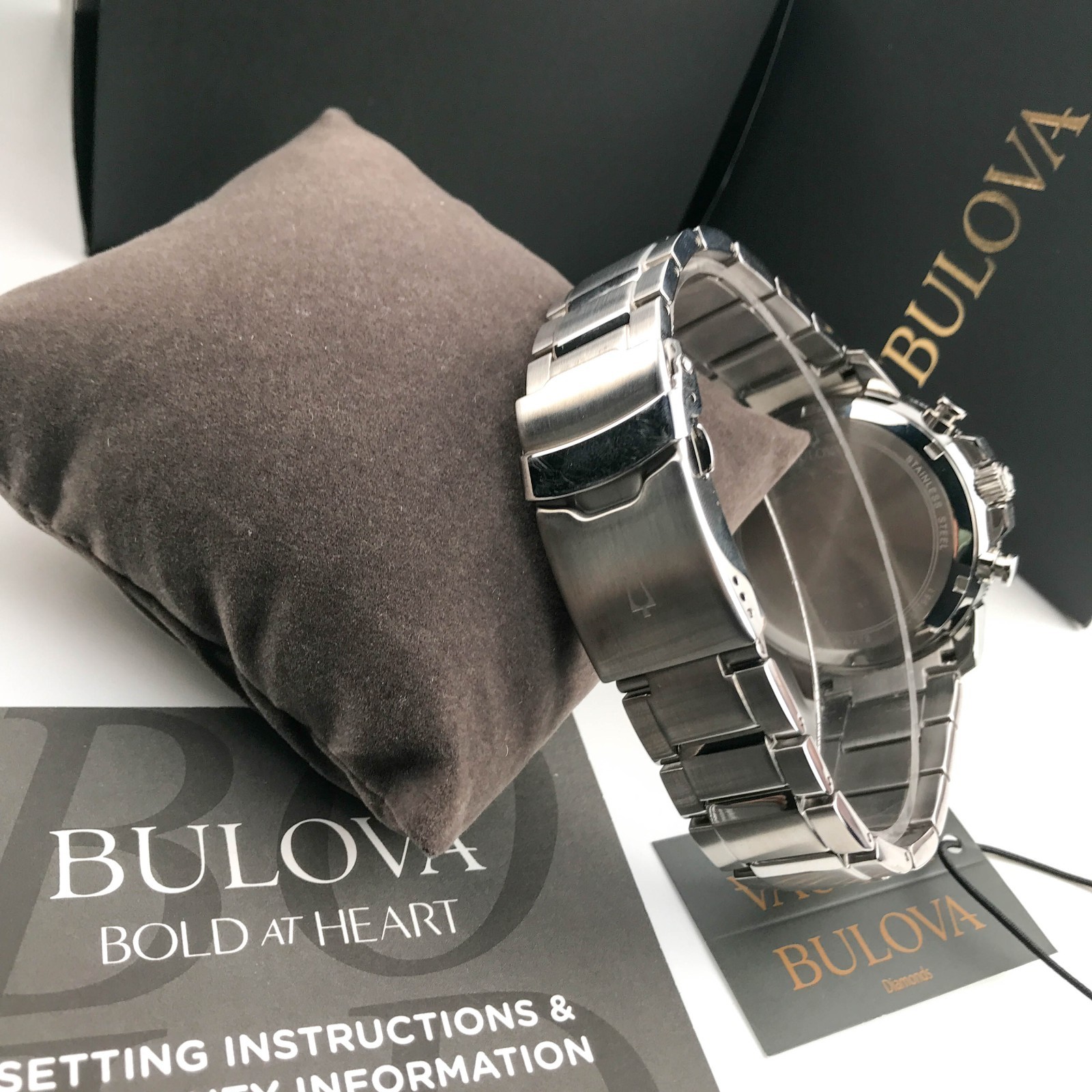 Bulova 96B272 Men’s Chronograph Marine Star Stainless Steel Bracelet Watch 45mm