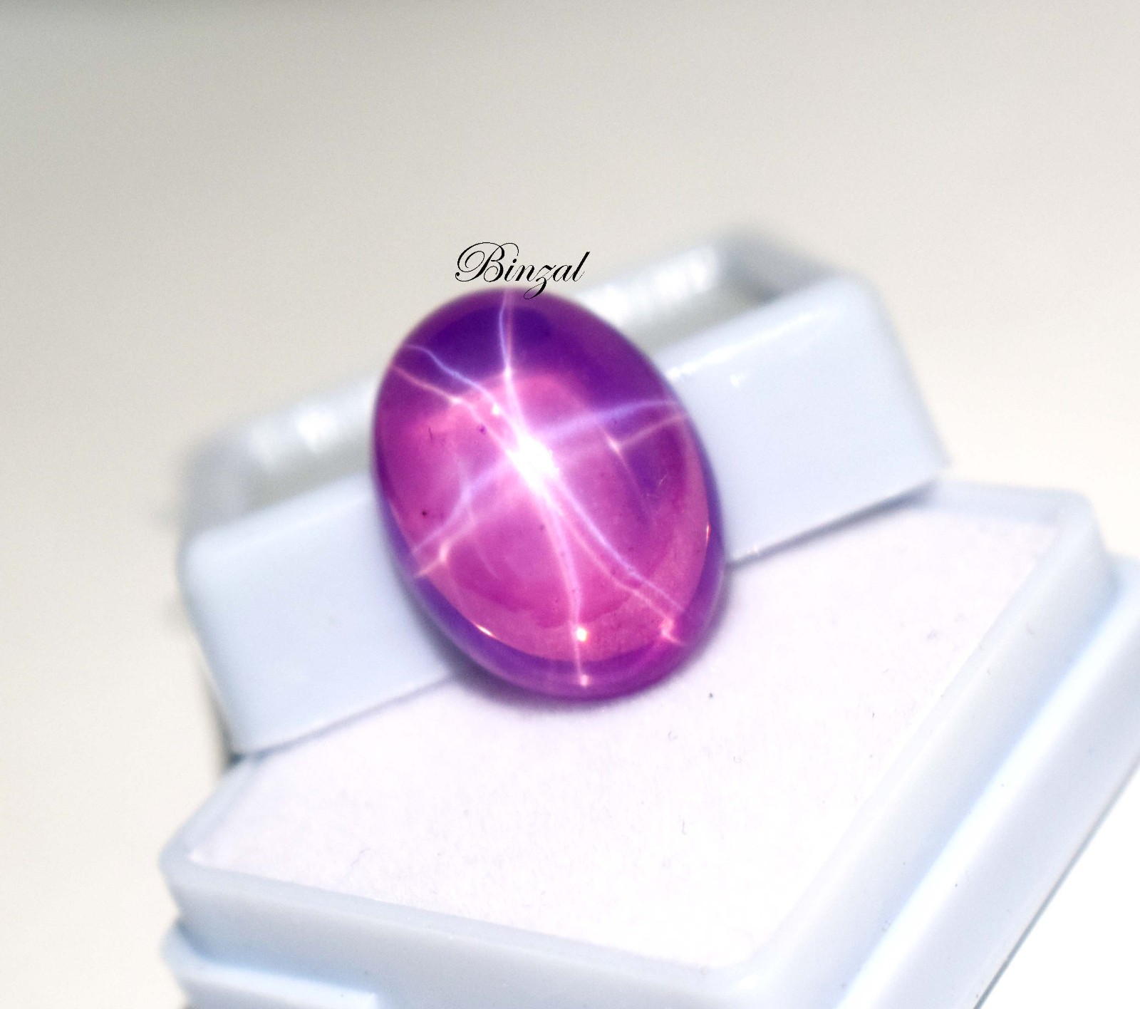 16ct Lavender Pink Purple Star Ruby 6 Ray Star Ruby Cabochon Star Loose Gemstone