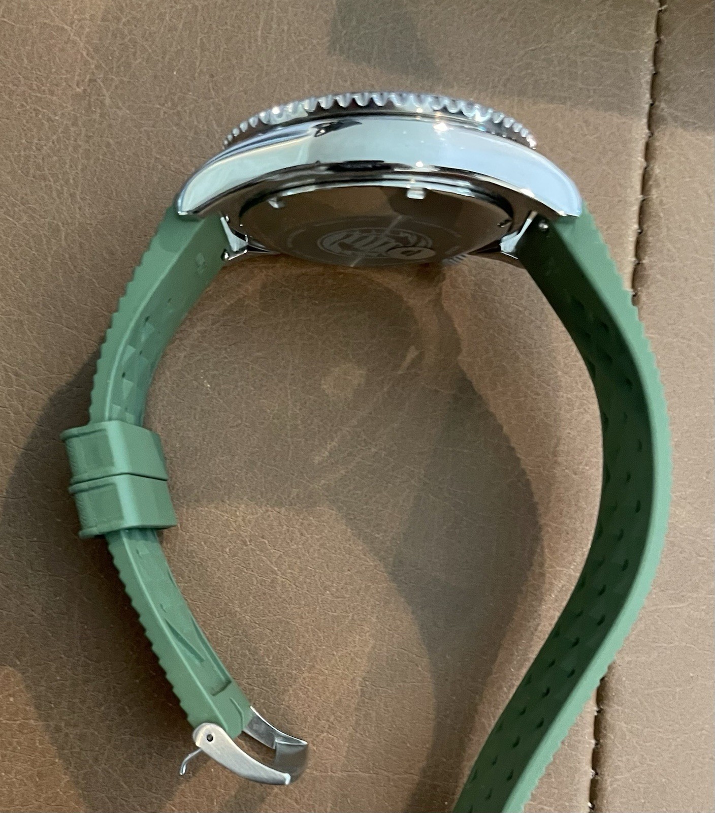 Orient Triton RA-AC0K02E10B Automatic Green Dial & Bezel – Full Set!