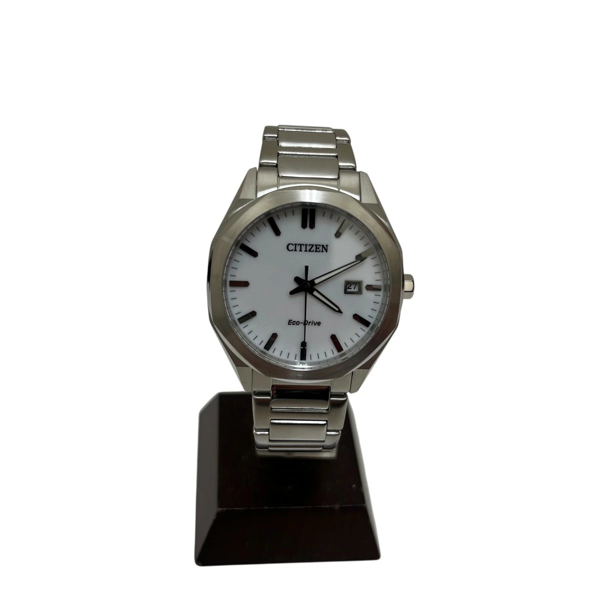 Citizen E111-008TT01 Silver White Men’s Watch Good Condition #S71744