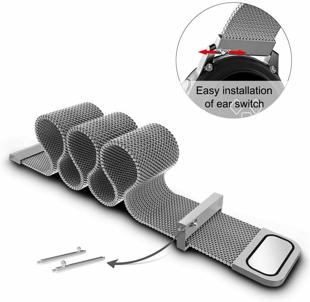 18mm 20mm 22mm Magnetic Milanese Loop Bracelet Watch Band Universal Wrist Strap