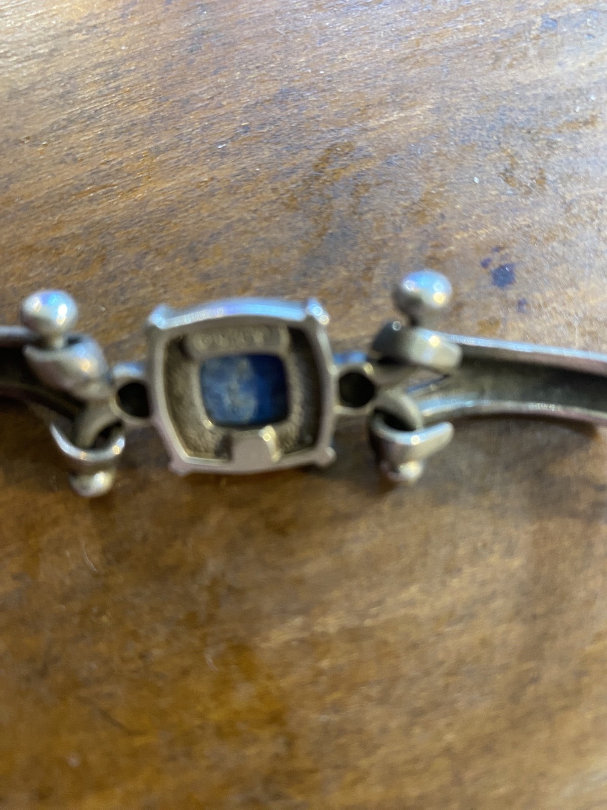 Denim Lapis Bracelet Fits 7”and Larger Wrist Wght29.8grams