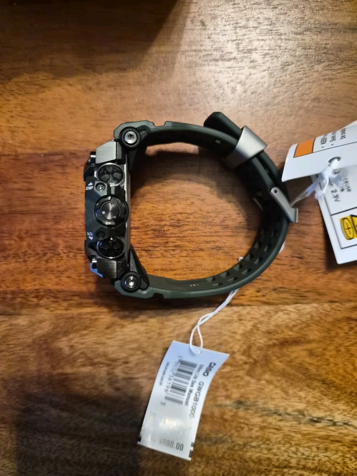 New Casio G-Shock Mudmaster Black Dial Green Resin Band Watch GWGB1000-3A