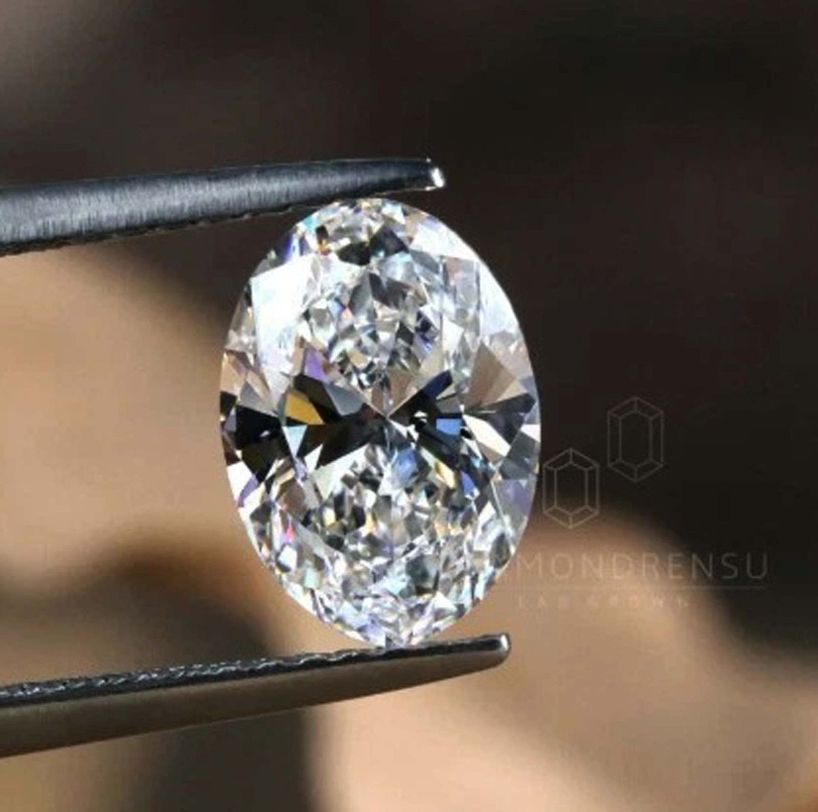 IGL Certified 2.8 Ct Oval Cut Lab Grown Diamond D Color VVS1 CVD Loose Gems 5OSN