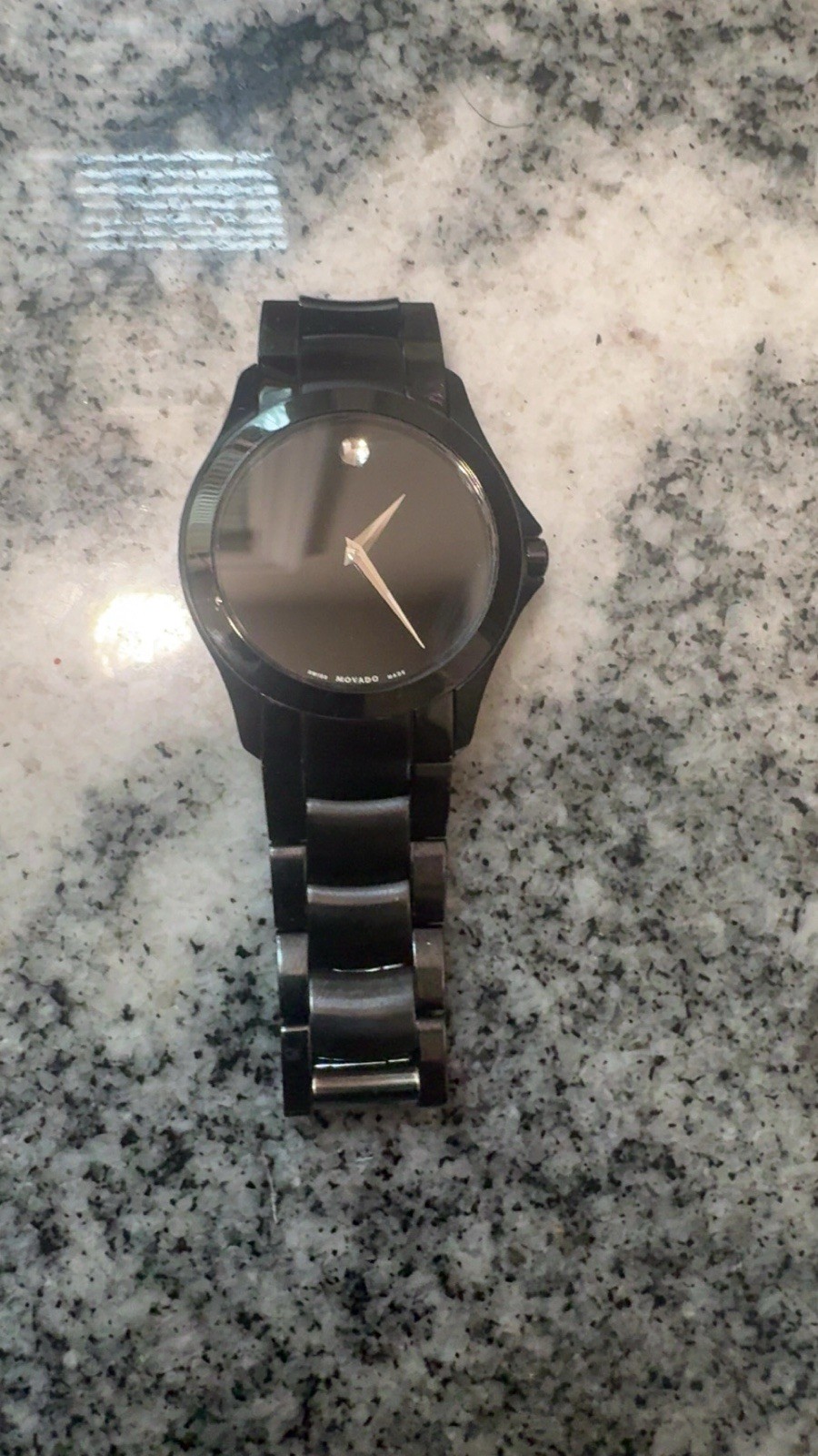 Movado Sapphire Black Dial Men’s Watch 0607179