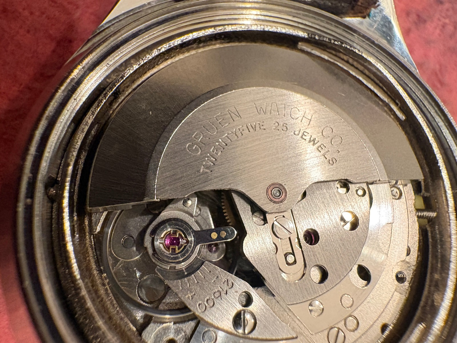 1970s Primato Gruen stainless steel automatic mens watch PUW 1561 calibre