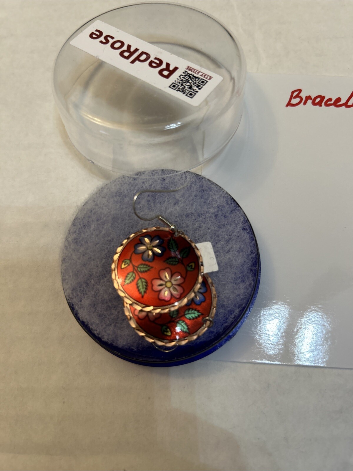 Colorful Copper Ring, Earrings and Bracelet Set Handcrafted Perfect For Gift F01