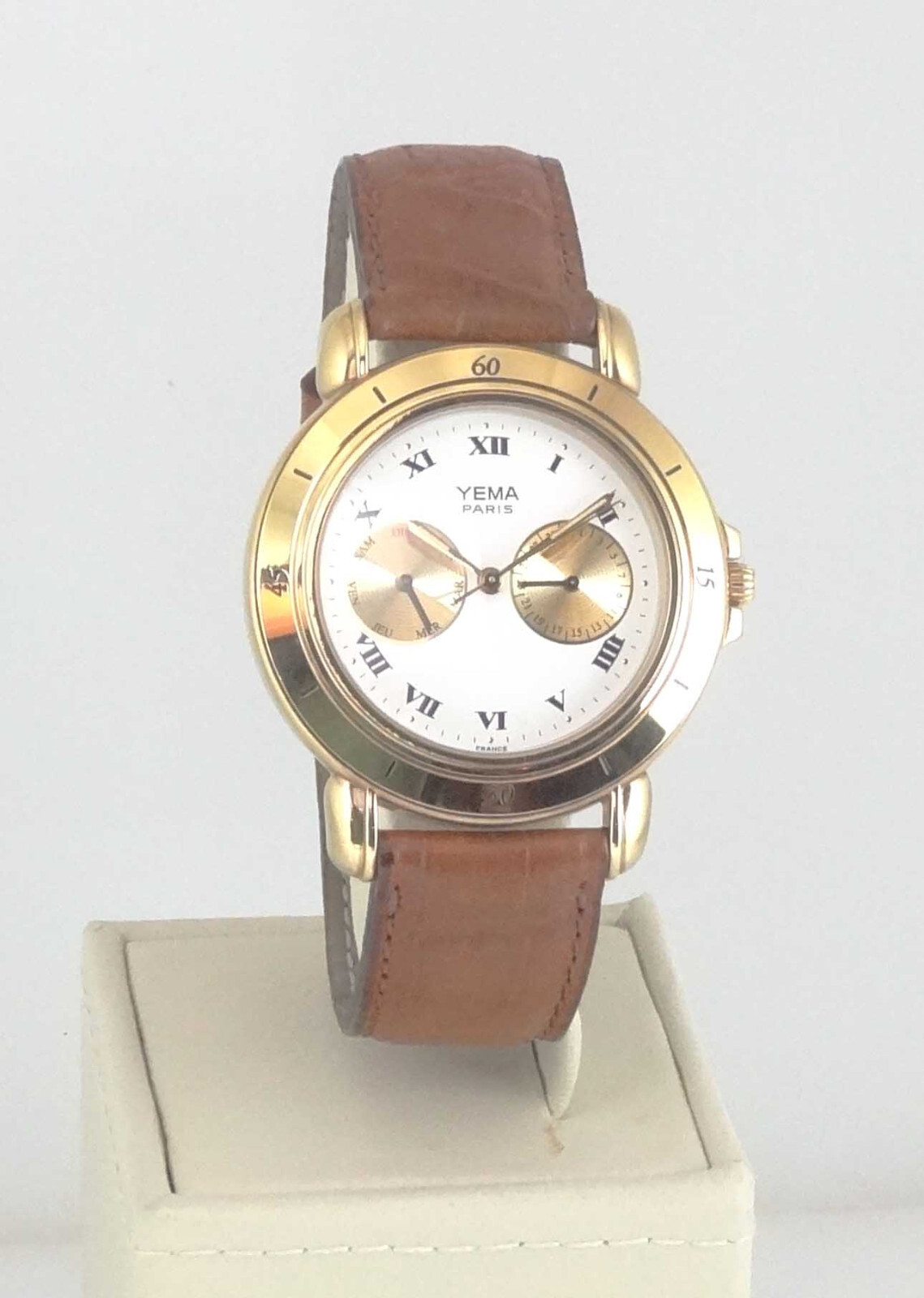 YEMA PARIS by Seiko N1ZW43 – DAY-DATE BY ZONE 5-HAND QUARTZ WATCH *NEW *RARE*