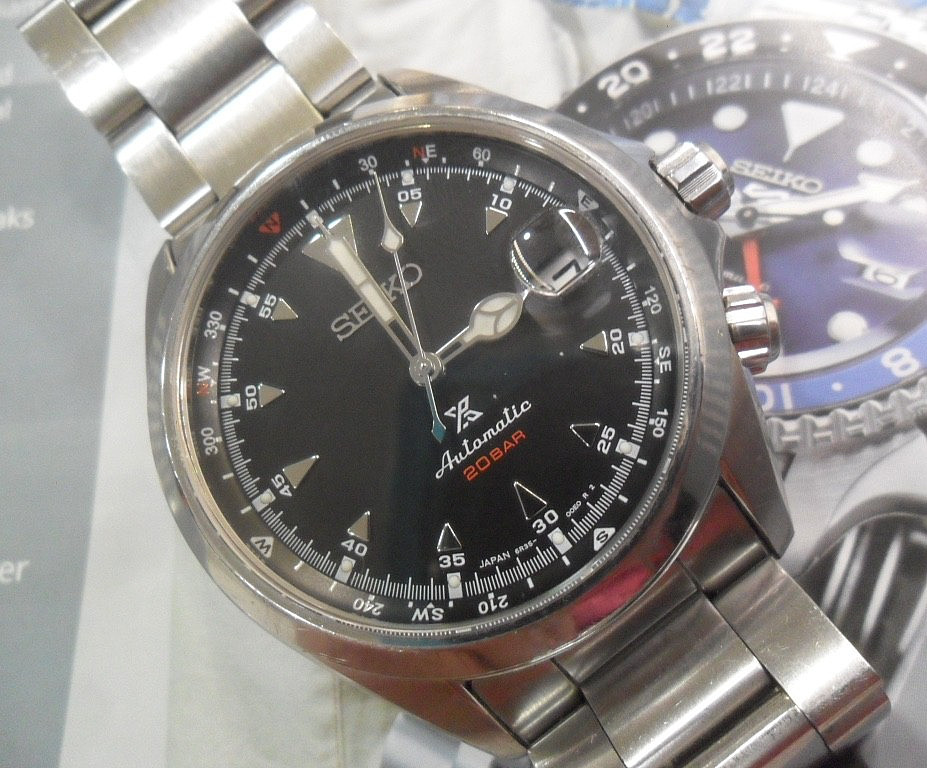 S/S Men’s Seiko Prospex X Alpinist 200M Diver Automatic 24 Jewel Watch SPB117