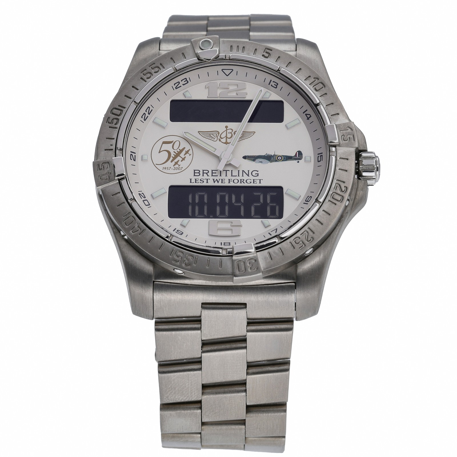 Breitling Aerospace Avantage E79362 with 42mm Titanium case and Silver dial. …