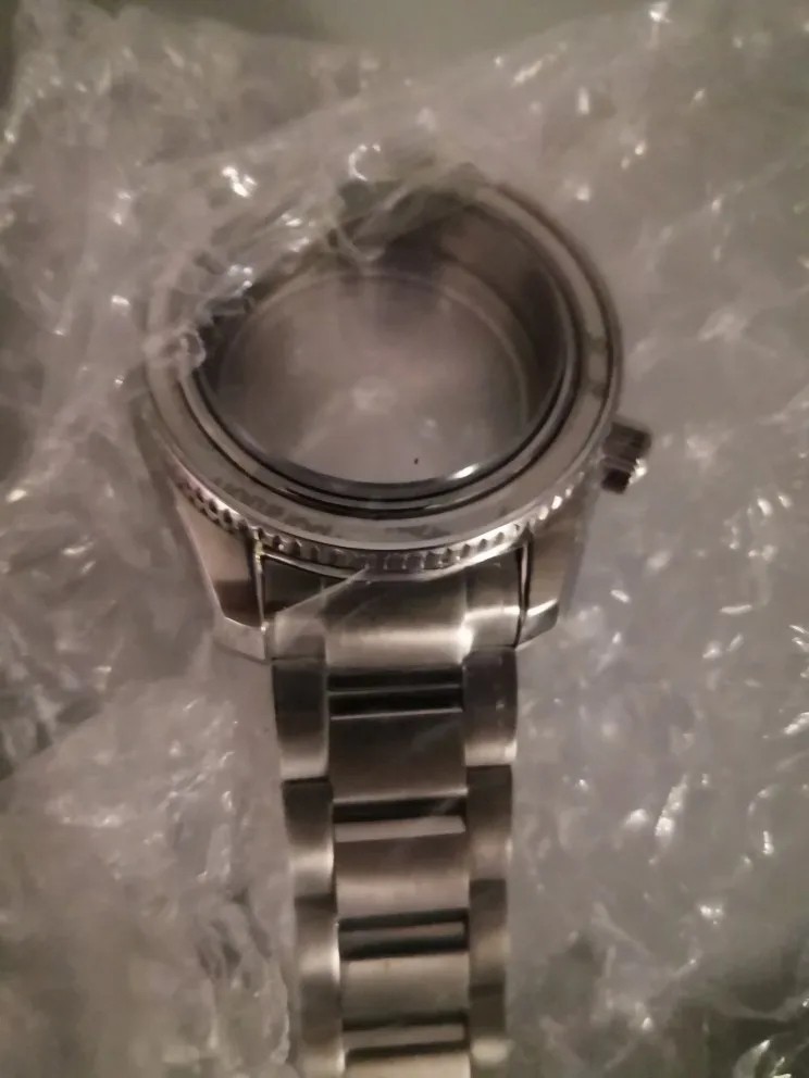 42mm Watch Case Strap Sapphire Crystal Set For NH35 NH36 NH34 NH38 4R36