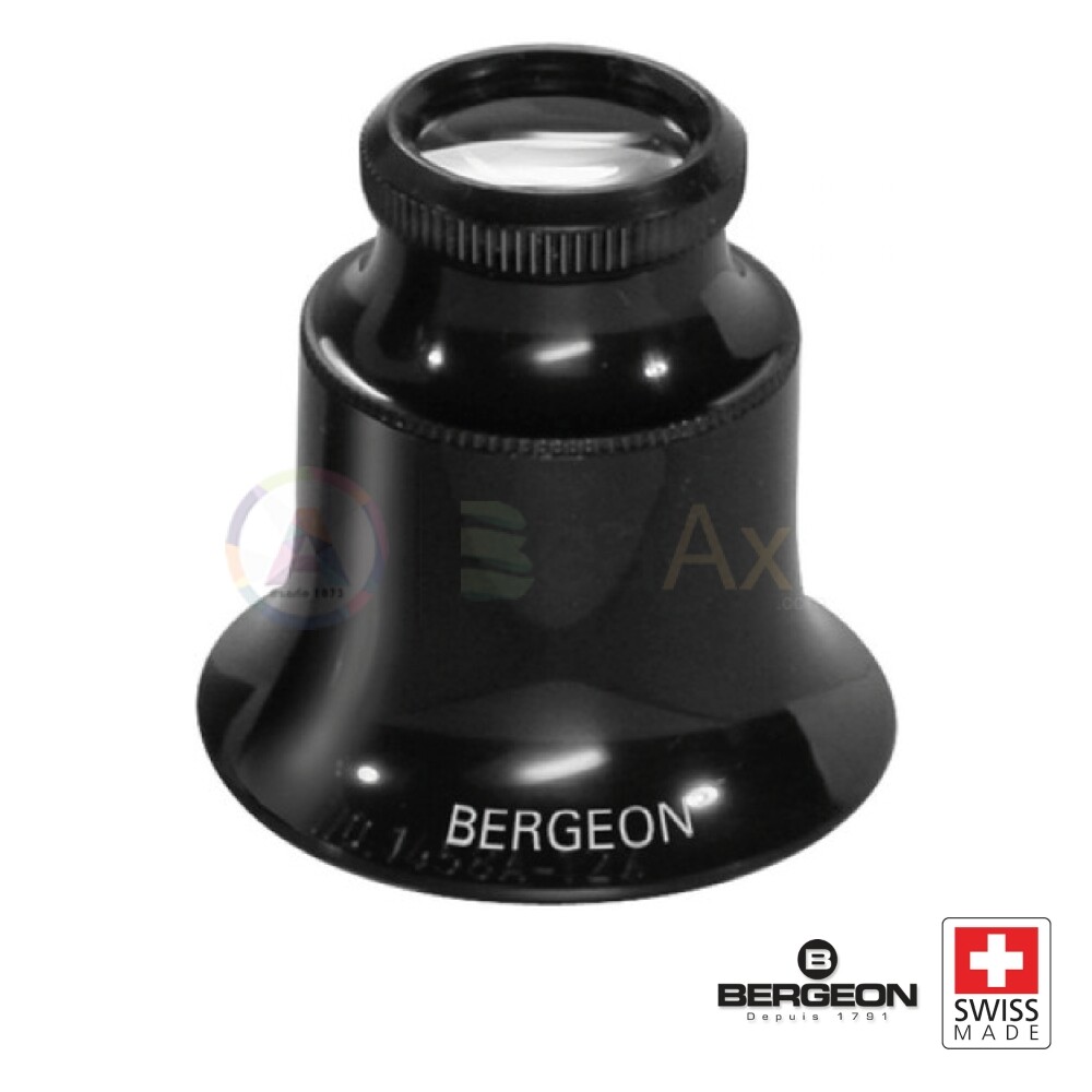 Bergeon 5x Magnification Black Plastic Swiss Made Monocole Lens