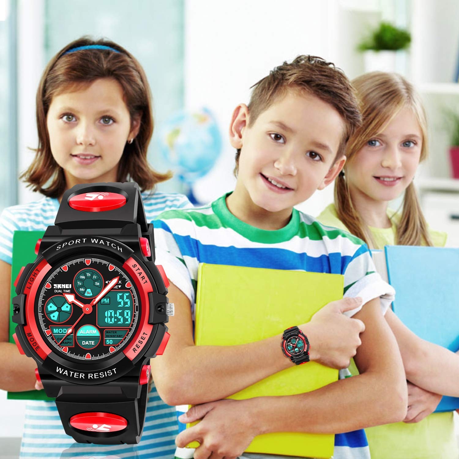Waterproof LED Multi-Function Kids Watch – Perfect Gift for Boys & Girls