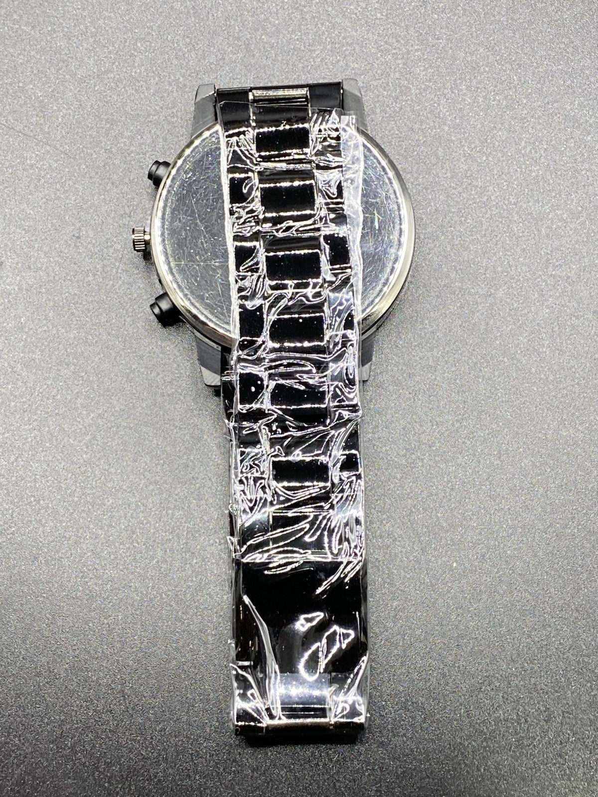Black Stainless Steel Quartz Watch Casual Sport Design MSCXDK