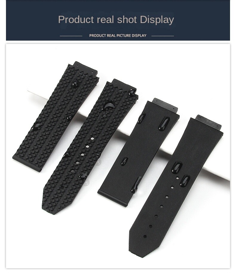 For HUBLOT Big Bang Premium Rubber Silicone Watch Strap 24*17 26*19 with Tools