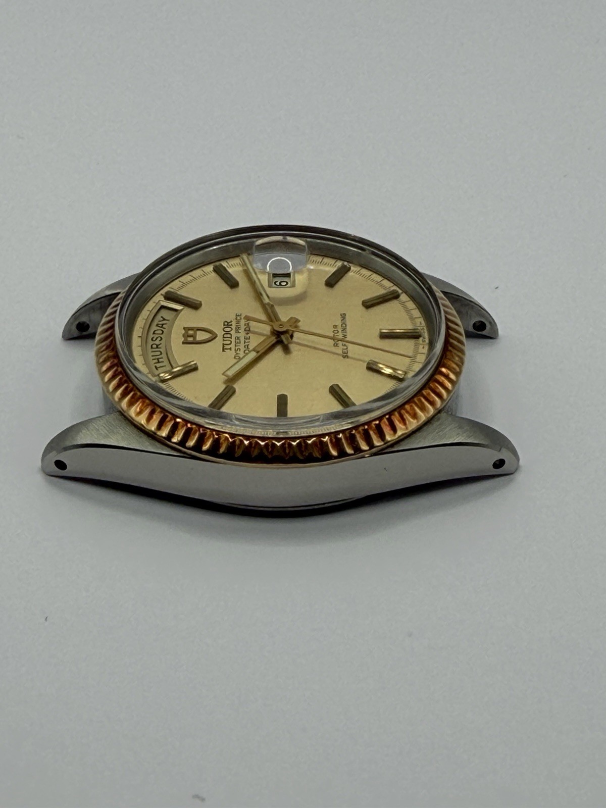 Vintage 1969 Tudor Oyster Prince Date+Day 7019/3 Two-Tone Jumbo 38mm Bracelet