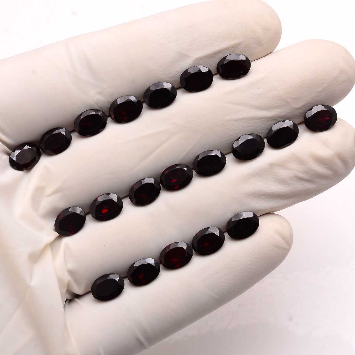 19 Pcs Natural Hessonite Garnet Top Grade 8x6mm Oval Cut Untreated Gemstones Lot