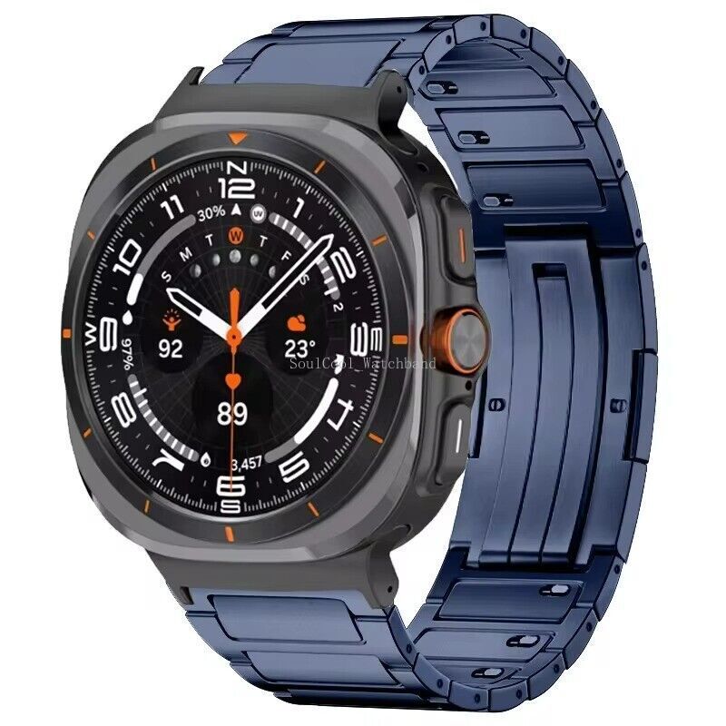 Titanium NO Gaps Watch Strap For Samsung Galaxy Watch 7 Ultra Quick Release Band