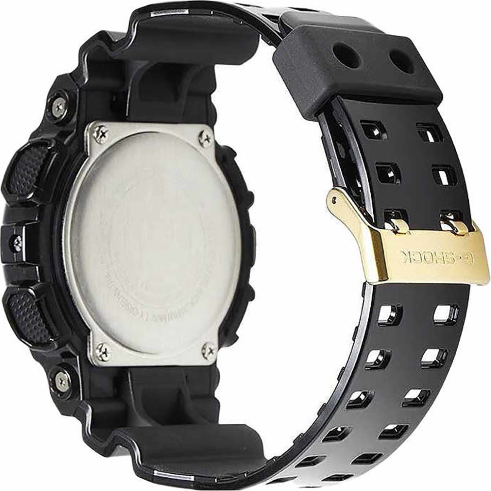 Casio G-Shock GA-100 Series Mens / Boys Analogue-Digital Watch Black & Gold