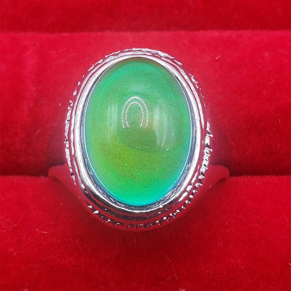 Men And Women Silver Mood Ring Color Changing Ring Size 6.5 7. 8. 8.5. 9. 9.5.10